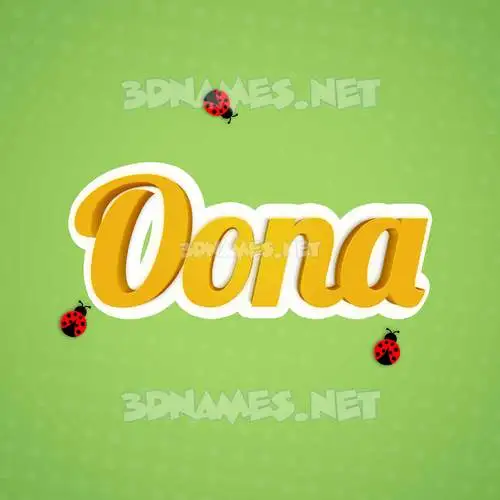 oona in Ladybugs style - 3D name wallpaper oona in Ladybugs style - 3D name wallpaper