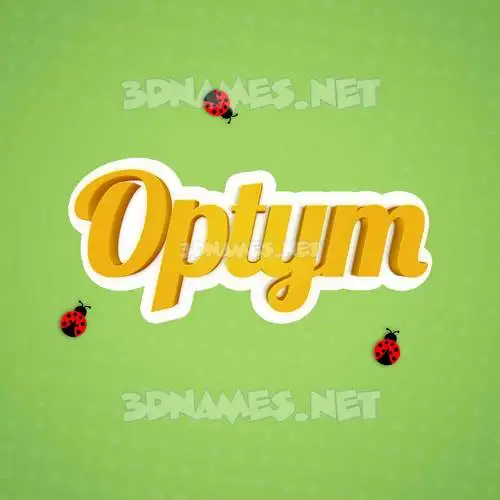 optym in Ladybugs style - 3D name wallpaper optym in Ladybugs style - 3D name wallpaper