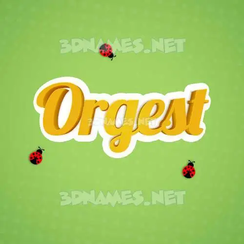 orgest in Ladybugs style - 3D name wallpaper orgest in Ladybugs style - 3D name wallpaper
