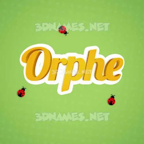 orphe in Ladybugs style - 3D name wallpaper orphe in Ladybugs style - 3D name wallpaper