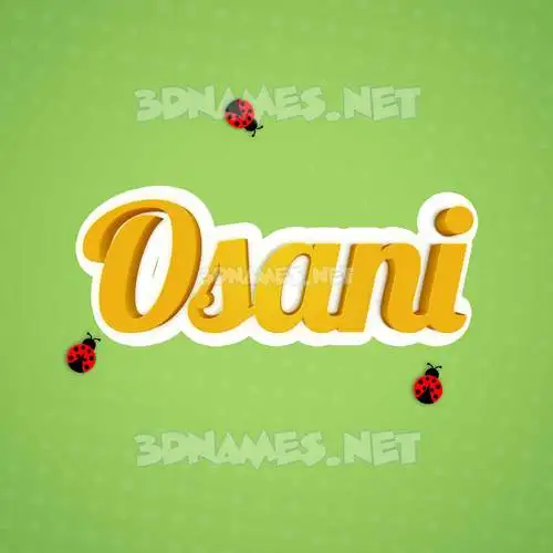 osani in Ladybugs style - 3D name wallpaper osani in Ladybugs style - 3D name wallpaper