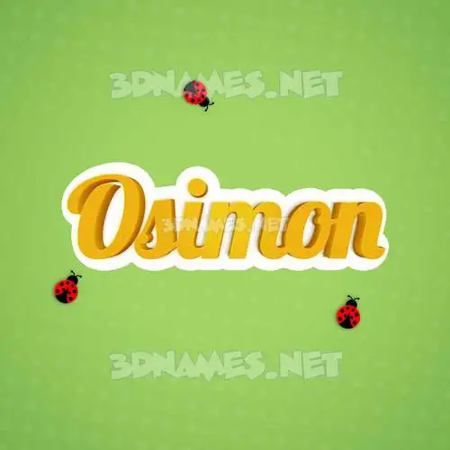 osimon in Ladybugs style - 3D name wallpaper osimon in Ladybugs style - 3D name wallpaper
