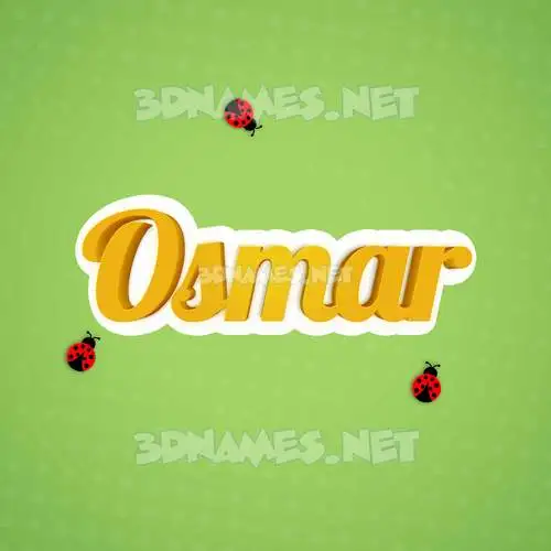 osmar in Ladybugs style - 3D name wallpaper osmar in Ladybugs style - 3D name wallpaper
