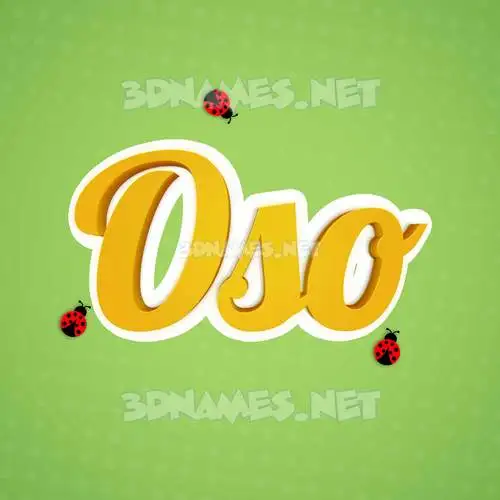 oso in Ladybugs style - 3D name wallpaper oso in Ladybugs style - 3D name wallpaper