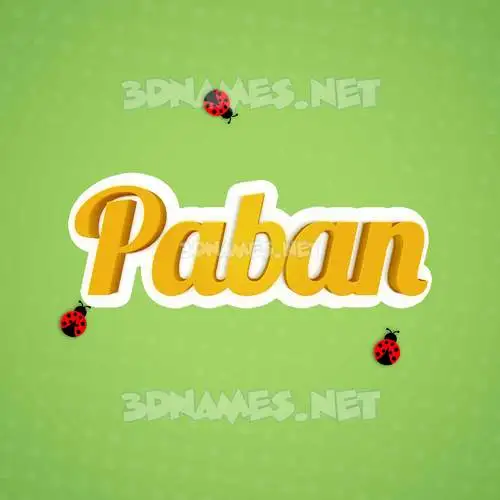 paban in Ladybugs style - 3D name wallpaper paban in Ladybugs style - 3D name wallpaper