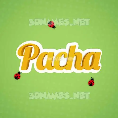 pacha in Ladybugs style - 3D name wallpaper pacha in Ladybugs style - 3D name wallpaper