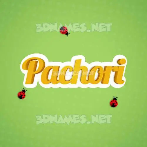 pachori in Ladybugs style - 3D name wallpaper pachori in Ladybugs style - 3D name wallpaper