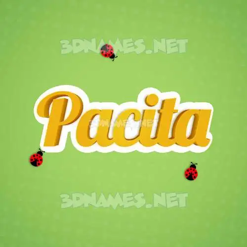 pacita in Ladybugs style - 3D name wallpaper pacita in Ladybugs style - 3D name wallpaper