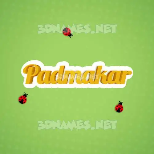 padmakar in Ladybugs style - 3D name wallpaper padmakar in Ladybugs style - 3D name wallpaper