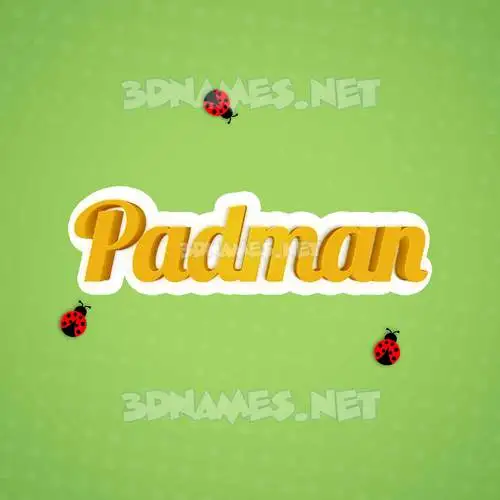 padman in Ladybugs style - 3D name wallpaper padman in Ladybugs style - 3D name wallpaper
