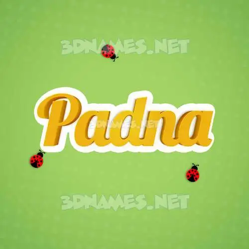 padna in Ladybugs style - 3D name wallpaper padna in Ladybugs style - 3D name wallpaper