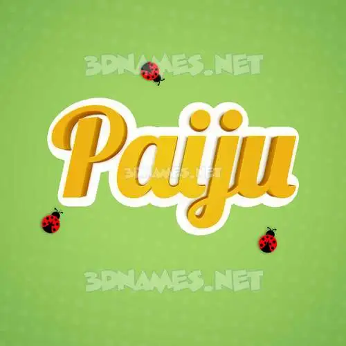 paiju in Ladybugs style - 3D name wallpaper paiju in Ladybugs style - 3D name wallpaper