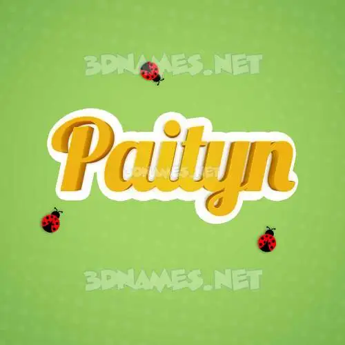 paityn in Ladybugs style - 3D name wallpaper paityn in Ladybugs style - 3D name wallpaper