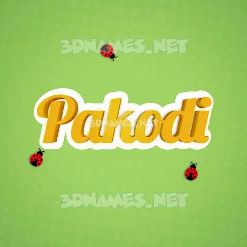 pakodi in Ladybugs style - 3D name wallpaper pakodi in Ladybugs style - 3D name wallpaper