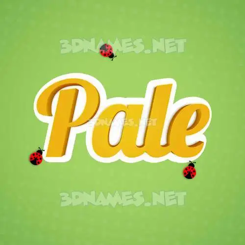 pale in Ladybugs style - 3D name wallpaper pale in Ladybugs style - 3D name wallpaper