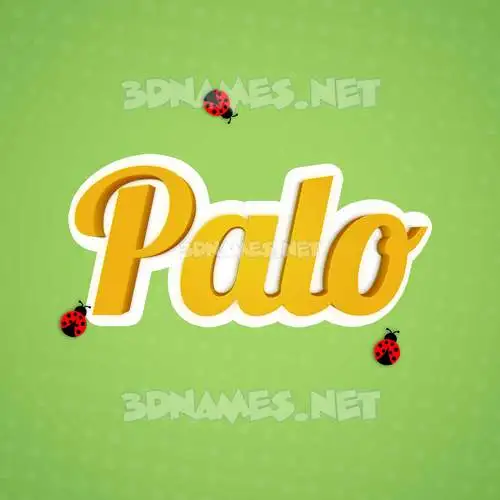 palo in Ladybugs style - 3D name wallpaper palo in Ladybugs style - 3D name wallpaper