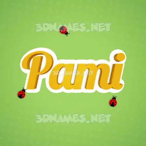 pami in Ladybugs style - 3D name wallpaper pami in Ladybugs style - 3D name wallpaper