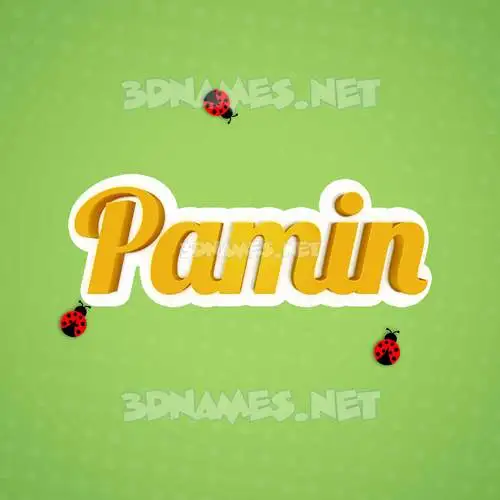 pamin in Ladybugs style - 3D name wallpaper pamin in Ladybugs style - 3D name wallpaper