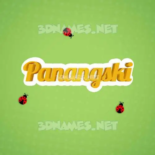 panangski in Ladybugs style - 3D name wallpaper panangski in Ladybugs style - 3D name wallpaper