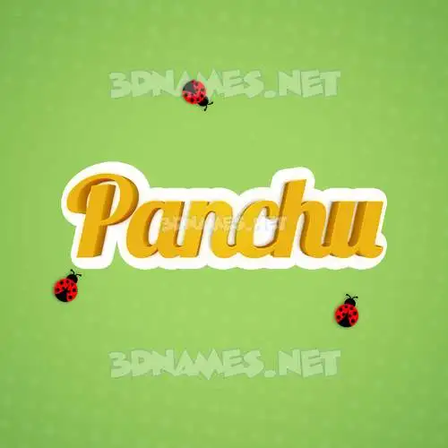 panchu in Ladybugs style - 3D name wallpaper panchu in Ladybugs style - 3D name wallpaper