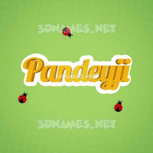pandeyji in Ladybugs style - 3D name wallpaper pandeyji in Ladybugs style - 3D name wallpaper