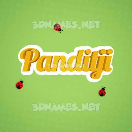 panditji in Ladybugs style - 3D name wallpaper panditji in Ladybugs style - 3D name wallpaper
