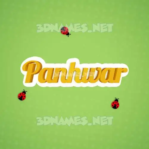 panhwar in Ladybugs style - 3D name wallpaper panhwar in Ladybugs style - 3D name wallpaper