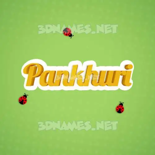 pankhuri in Ladybugs style - 3D name wallpaper
