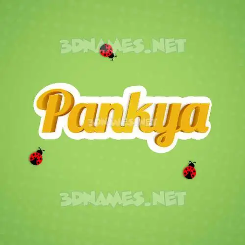 pankya in Ladybugs style - 3D name wallpaper pankya in Ladybugs style - 3D name wallpaper