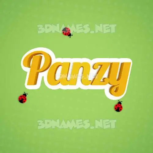 panzy in Ladybugs style - 3D name wallpaper panzy in Ladybugs style - 3D name wallpaper