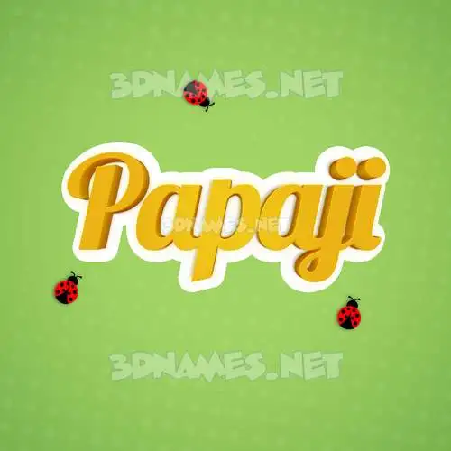 papaji in Ladybugs style - 3D name wallpaper papaji in Ladybugs style - 3D name wallpaper
