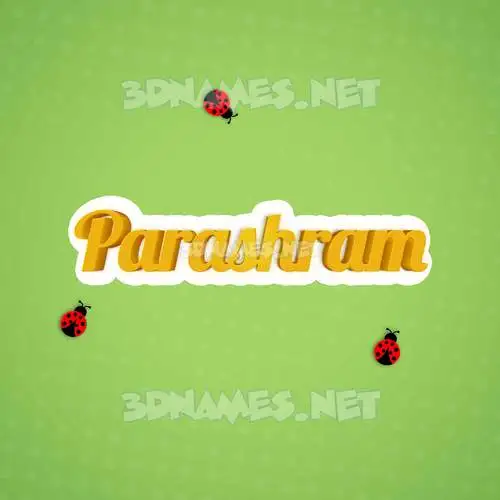 parashram in Ladybugs style - 3D name wallpaper