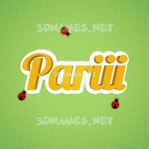 pariii in Ladybugs style - 3D name wallpaper pariii in Ladybugs style - 3D name wallpaper