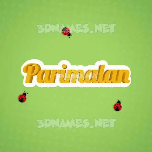 parimalan in Ladybugs style - 3D name wallpaper