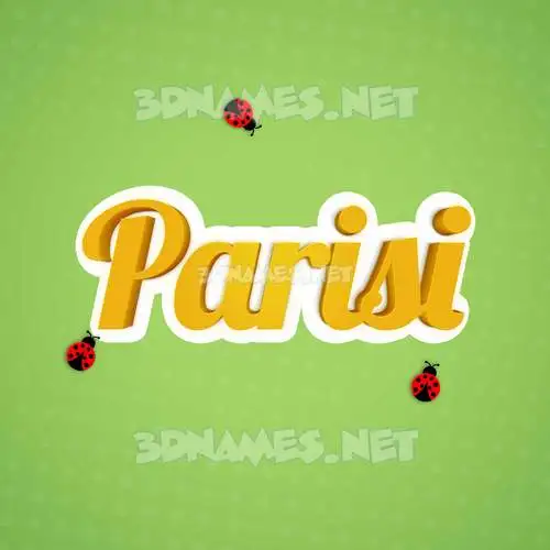 parisi in Ladybugs style - 3D name wallpaper parisi in Ladybugs style - 3D name wallpaper