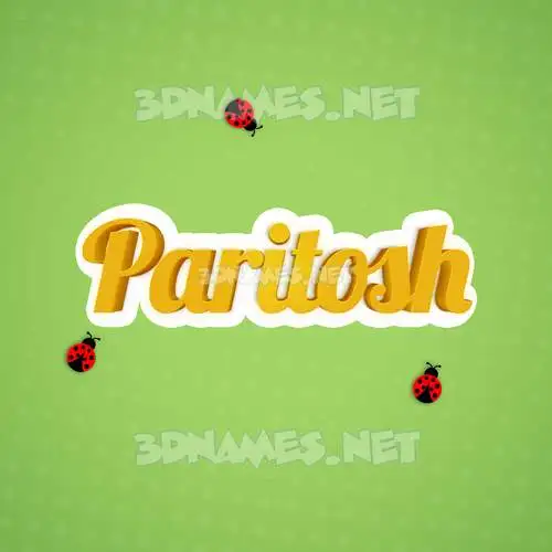 paritosh in Ladybugs style - 3D name wallpaper paritosh in Ladybugs style - 3D name wallpaper