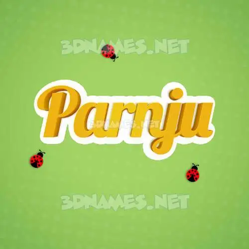 parnju in Ladybugs style - 3D name wallpaper