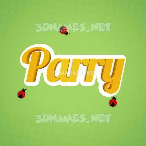 parry in Ladybugs style - 3D name wallpaper parry in Ladybugs style - 3D name wallpaper
