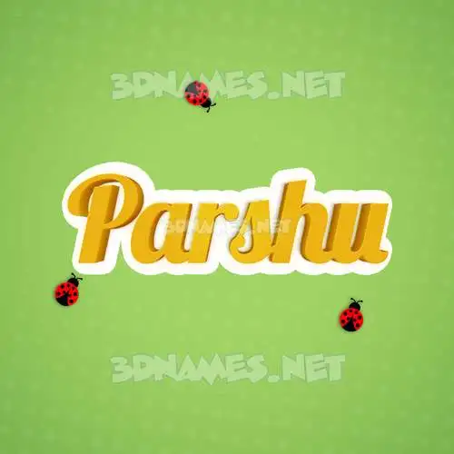 parshu in Ladybugs style - 3D name wallpaper parshu in Ladybugs style - 3D name wallpaper