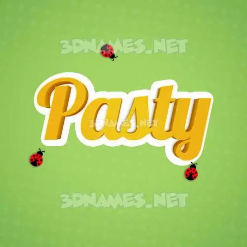 pasty in Ladybugs style - 3D name wallpaper pasty in Ladybugs style - 3D name wallpaper