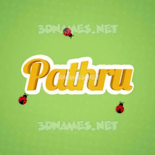pathru in Ladybugs style - 3D name wallpaper pathru in Ladybugs style - 3D name wallpaper