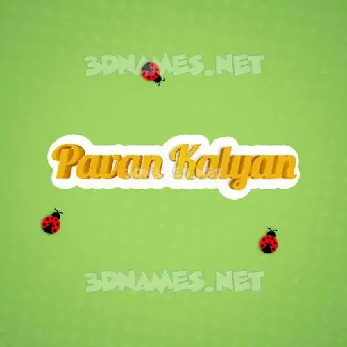 pavan kalyan in Ladybugs style - 3D name wallpaper pavan kalyan in Ladybugs style - 3D name wallpaper