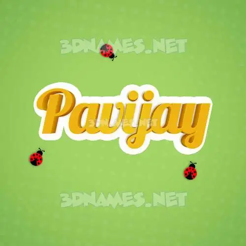 pavijay in Ladybugs style - 3D name wallpaper pavijay in Ladybugs style - 3D name wallpaper