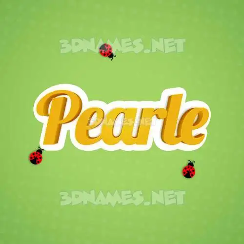 pearle in Ladybugs style - 3D name wallpaper pearle in Ladybugs style - 3D name wallpaper