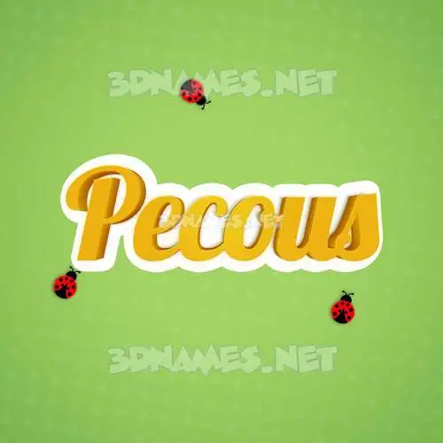 pecous in Ladybugs style - 3D name wallpaper pecous in Ladybugs style - 3D name wallpaper
