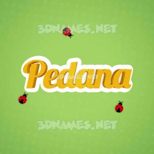 pedana in Ladybugs style - 3D name wallpaper pedana in Ladybugs style - 3D name wallpaper