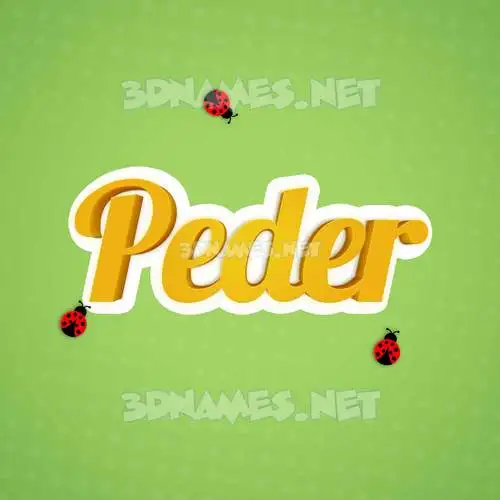 peder in Ladybugs style - 3D name wallpaper peder in Ladybugs style - 3D name wallpaper