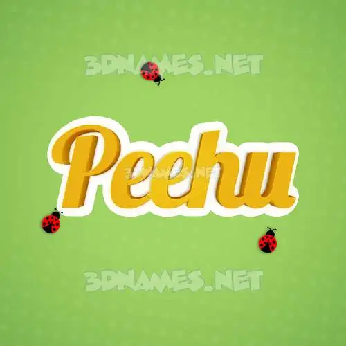 peehu in Ladybugs style - 3D name wallpaper peehu in Ladybugs style - 3D name wallpaper