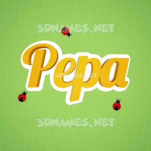 pepa in Ladybugs style - 3D name wallpaper pepa in Ladybugs style - 3D name wallpaper