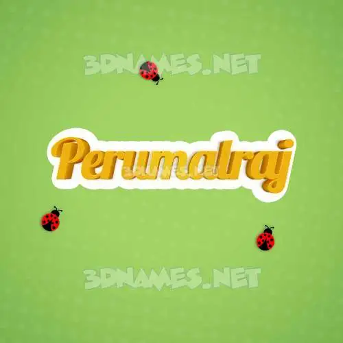 perumalraj in Ladybugs style - 3D name wallpaper perumalraj in Ladybugs style - 3D name wallpaper